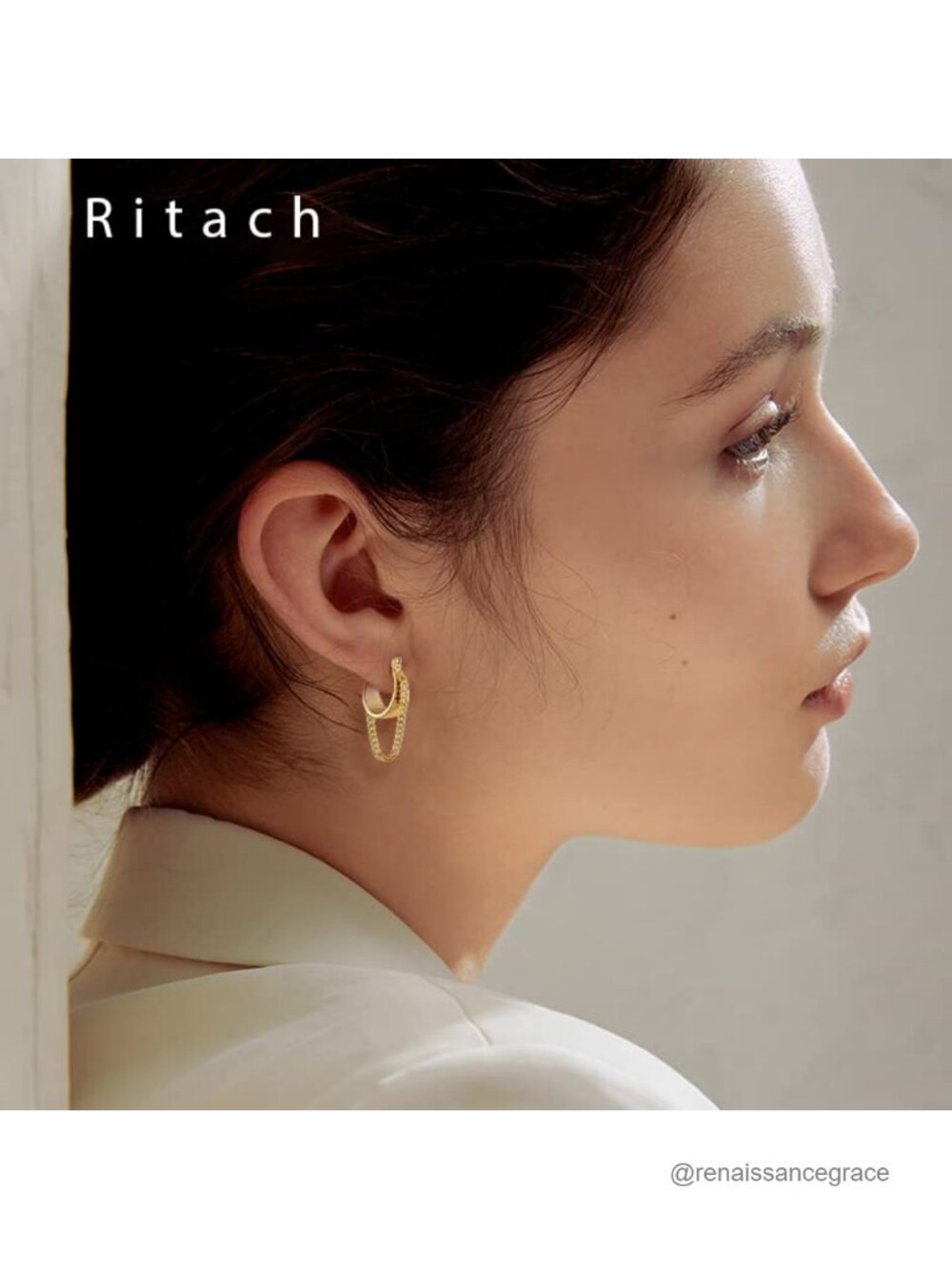 Dainty Gold Plated Chain Tassel Dangle Earrings for Women Hypoallergenic Lever